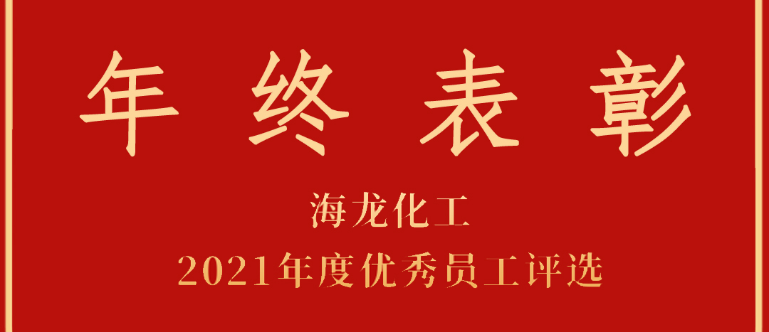 <strong>表彰！海龍化工2021年度優(yōu)秀員工優(yōu)秀部門(mén)評(píng)選</strong>
